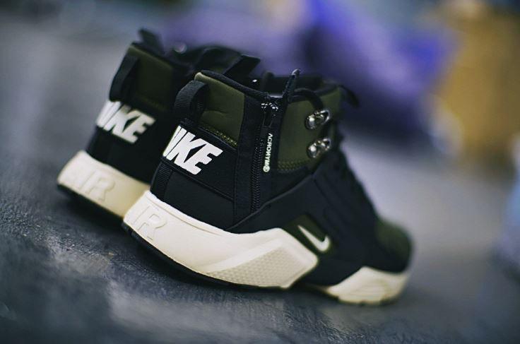 Nike Huarache City MID Leather x Acronym Mid Khaki Black