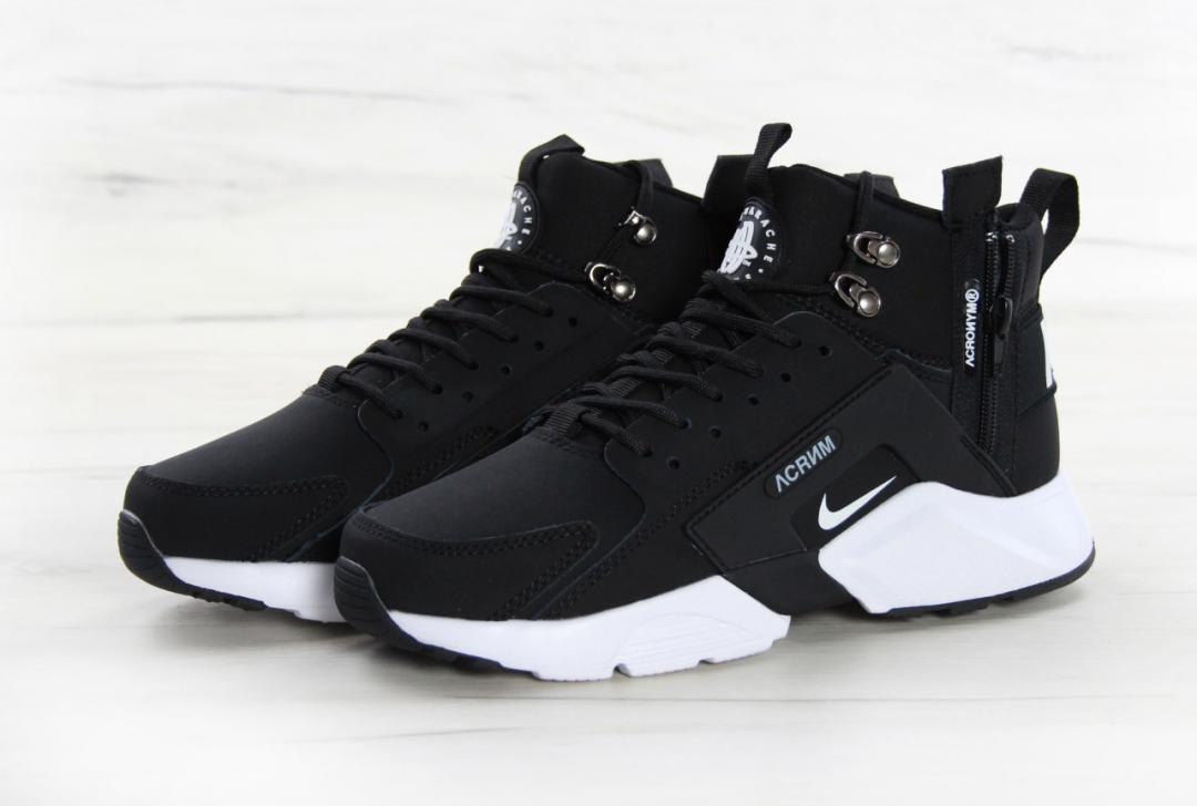 Nike Huarache x Acronym Black White 1