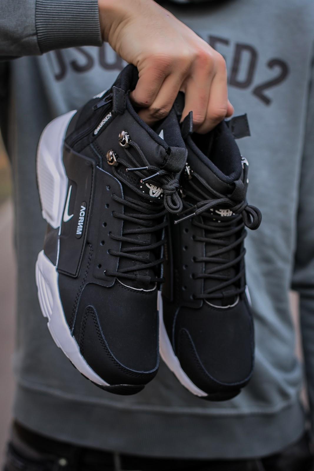 Nike Huarache x Acronym Black White 1