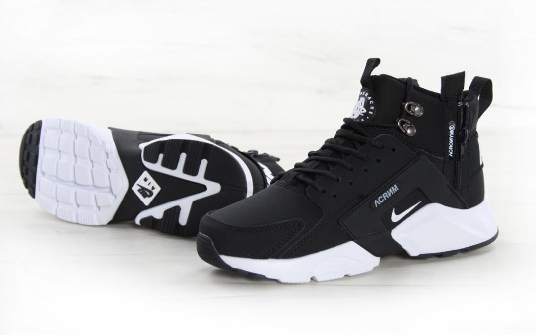 Nike Huarache x Acronym Black White 1