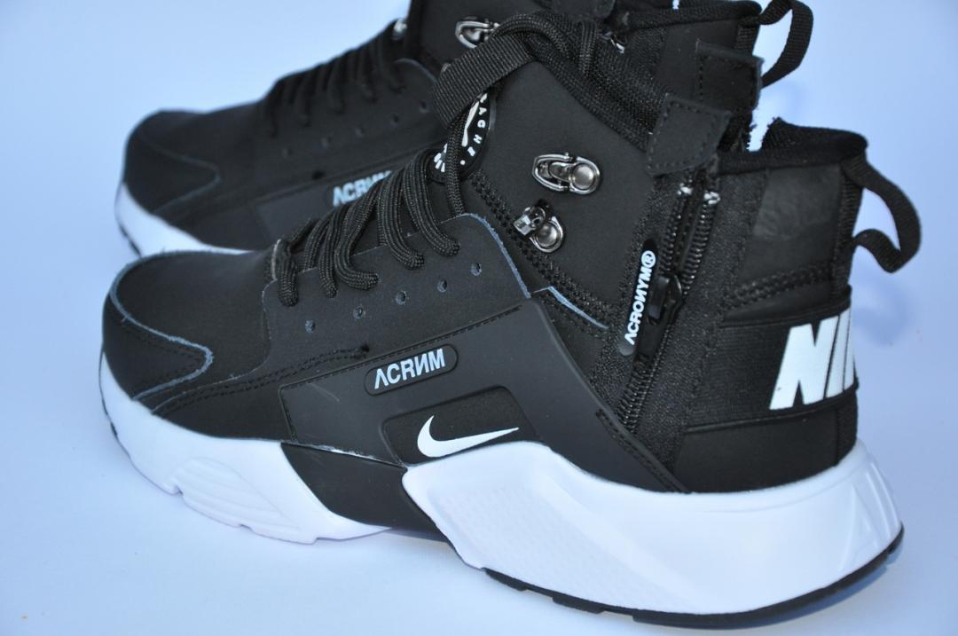 Nike Huarache x Acronym Black White 1