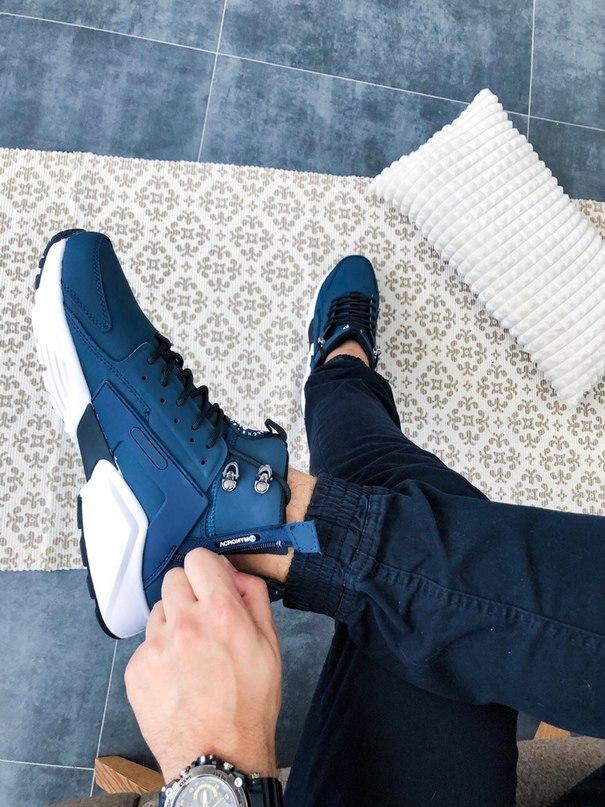 Nike Huarache x Acronym Blue White 1