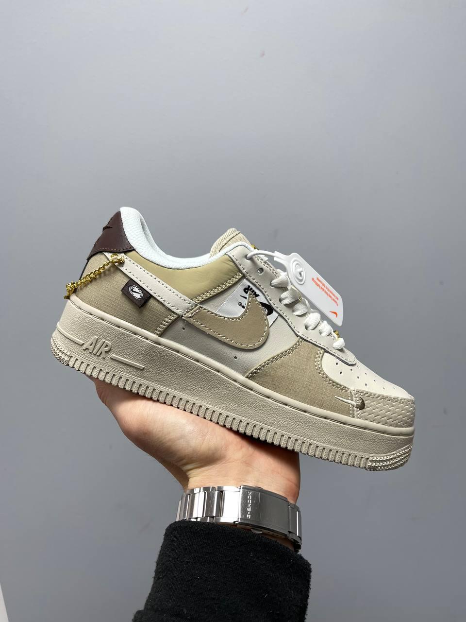 Nike Air Force 1 Low Tan Bling