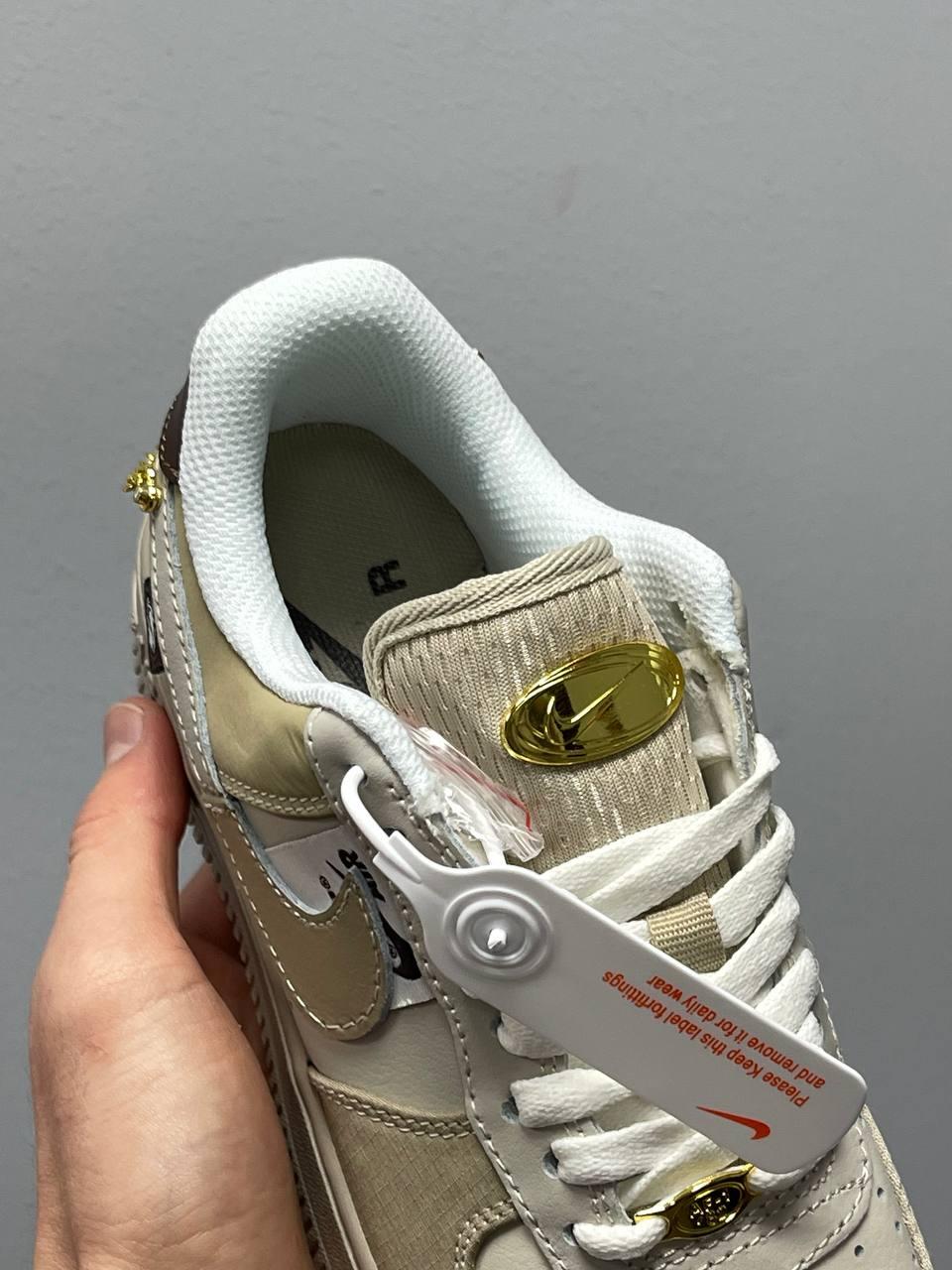 Nike Air Force 1 Low Tan Bling