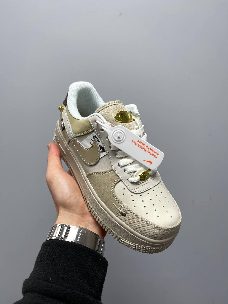 Nike Air Force 1 Low Tan Bling