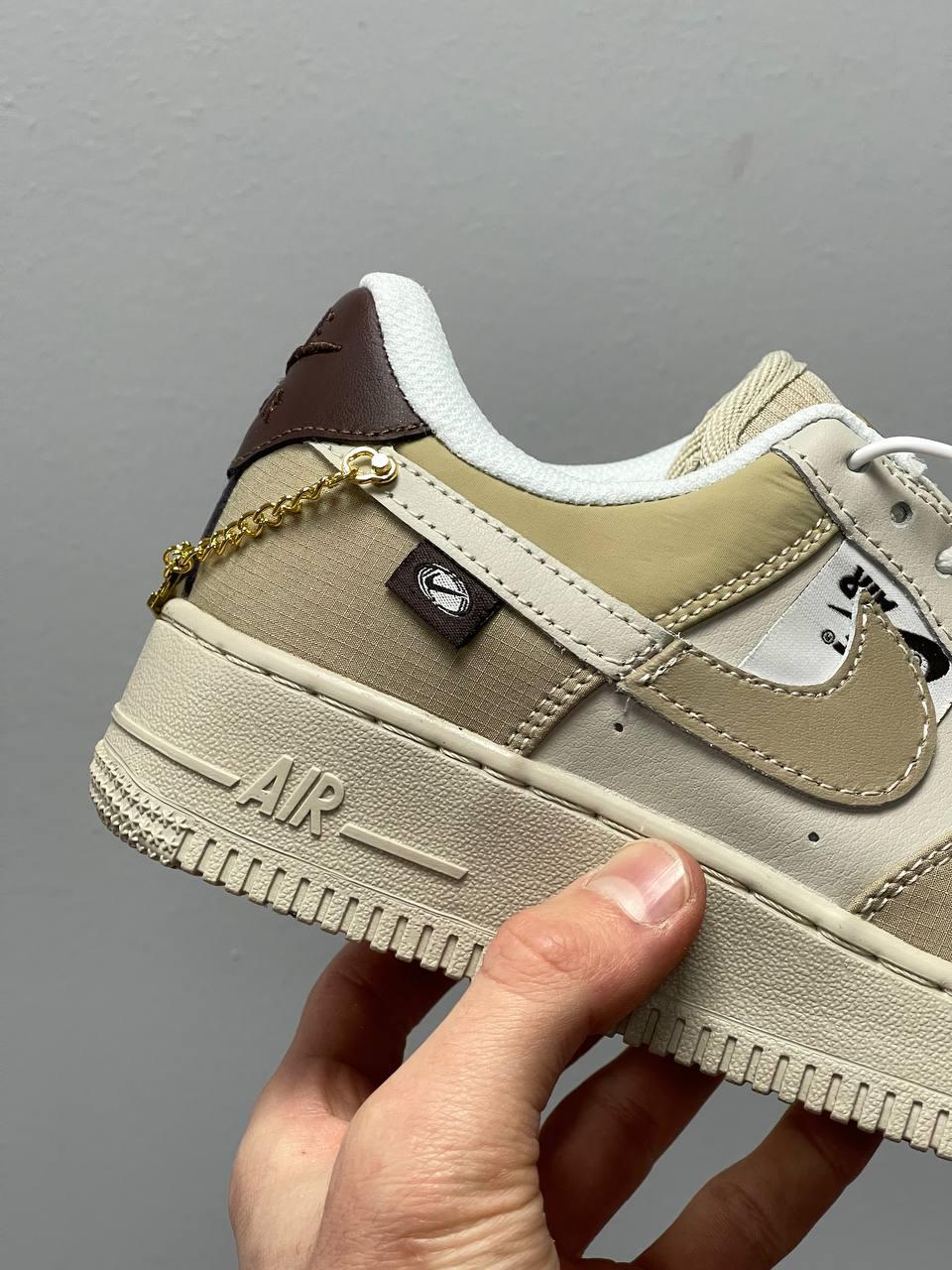 Nike Air Force 1 Low Tan Bling