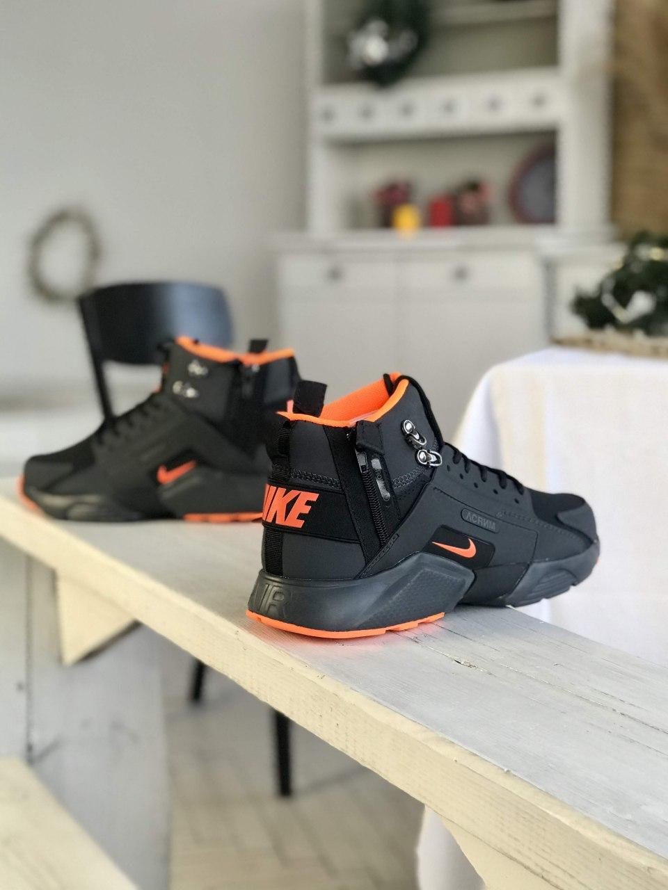 Nike Air Huarache Black Orange
