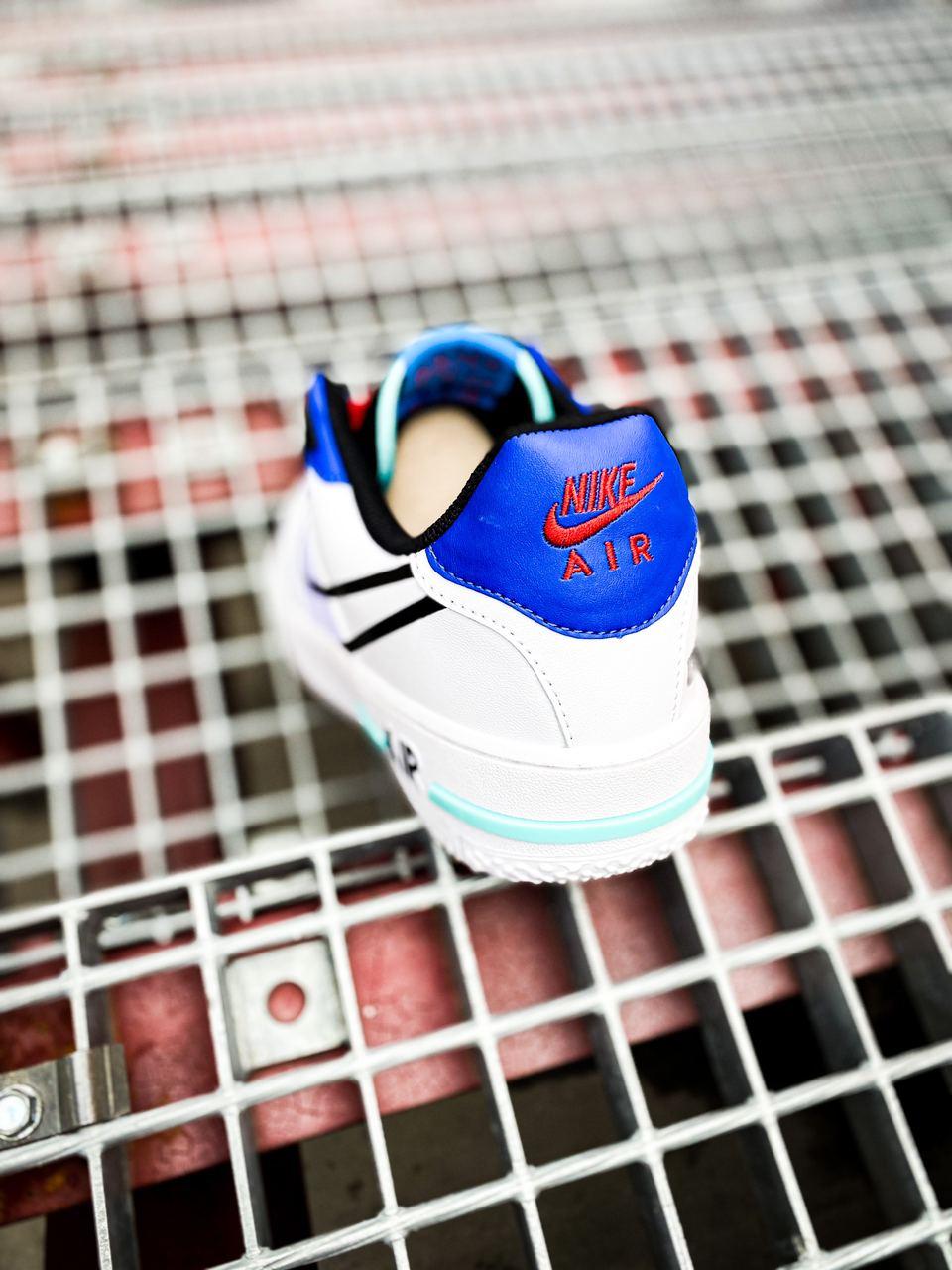 Nike Air Force 1 React White Black Blue Red