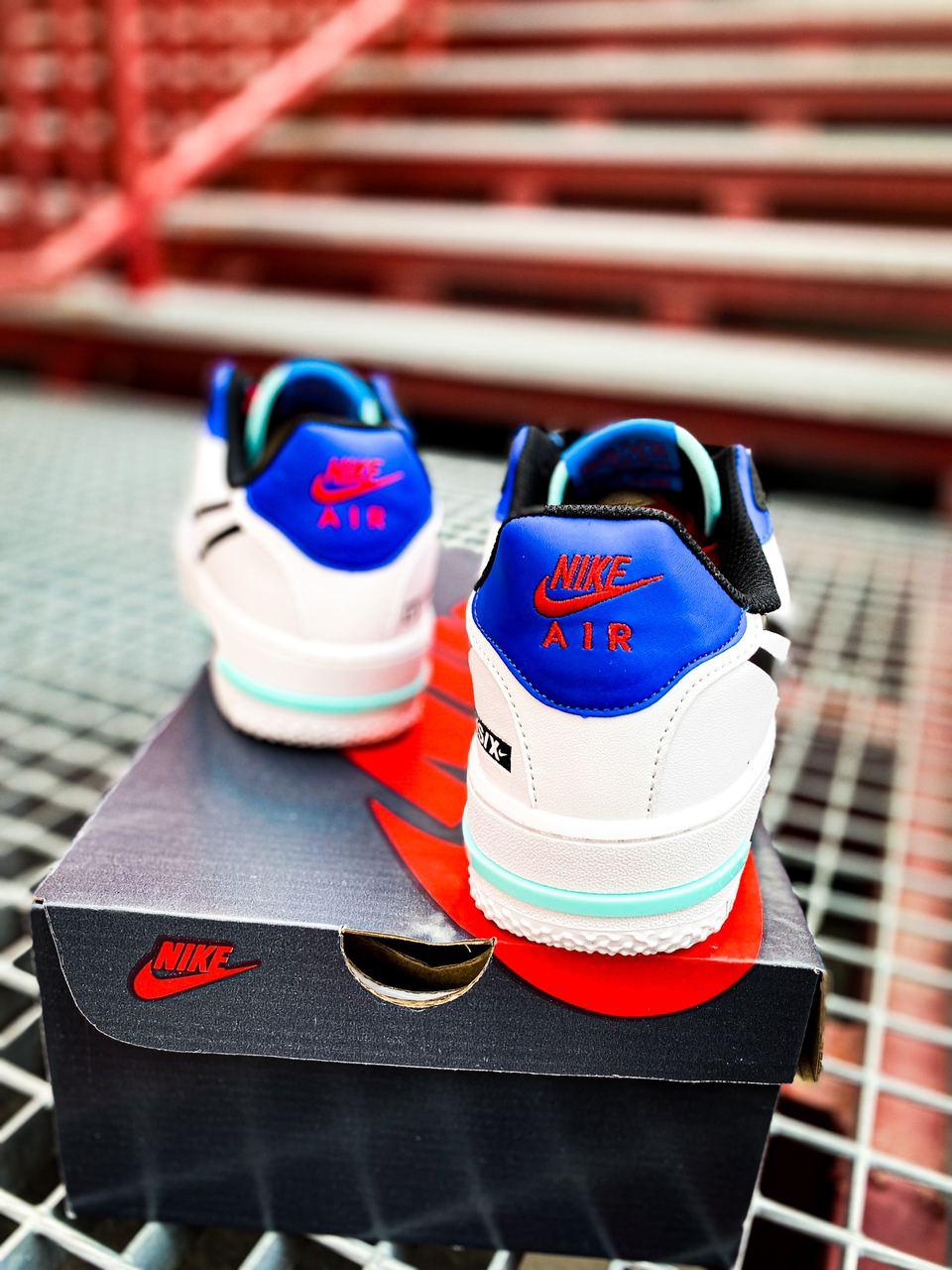 Nike Air Force 1 React White Black Blue Red