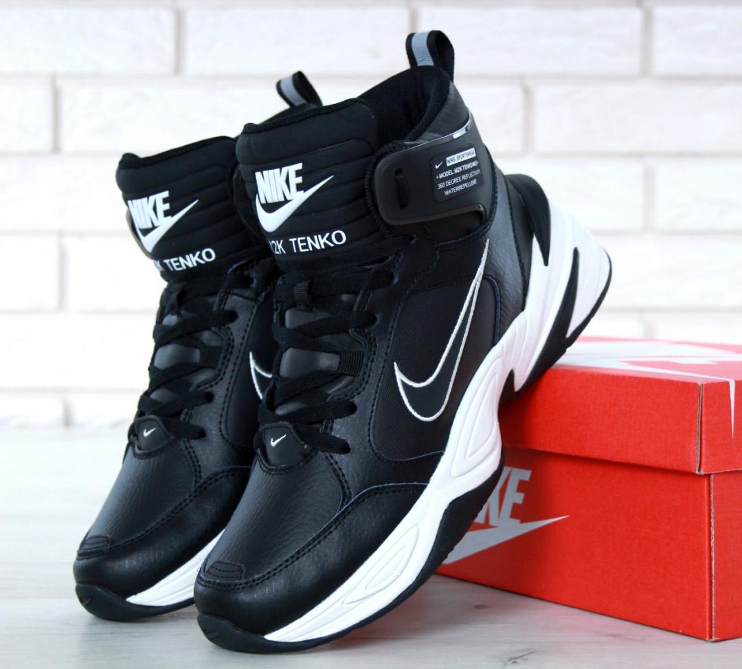 Nike M2K High Black White 2