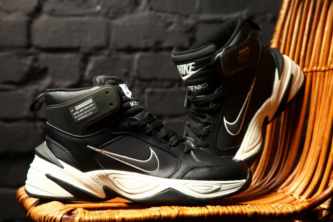 Nike M2K High Black White 2
