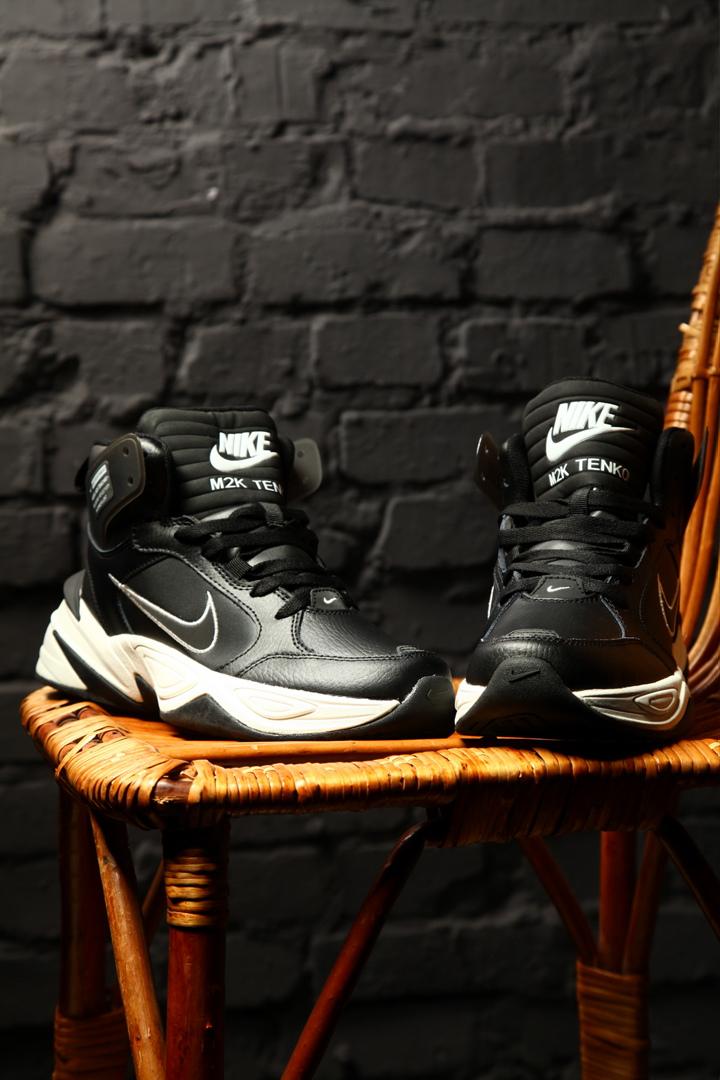Nike M2K High Black White 2