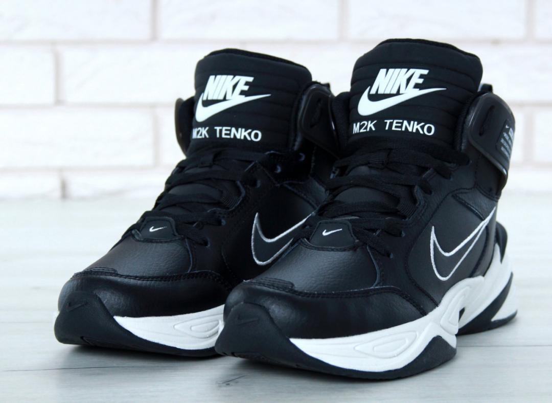 Nike M2K High Black White 2