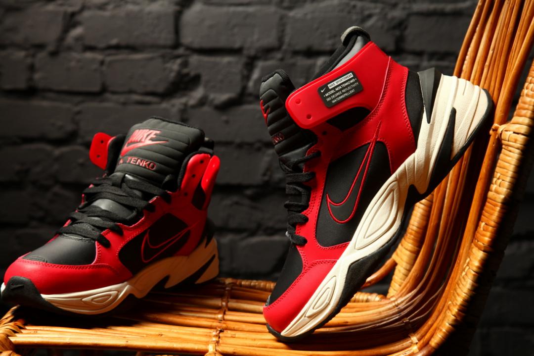 Nike M2K High Red Black White