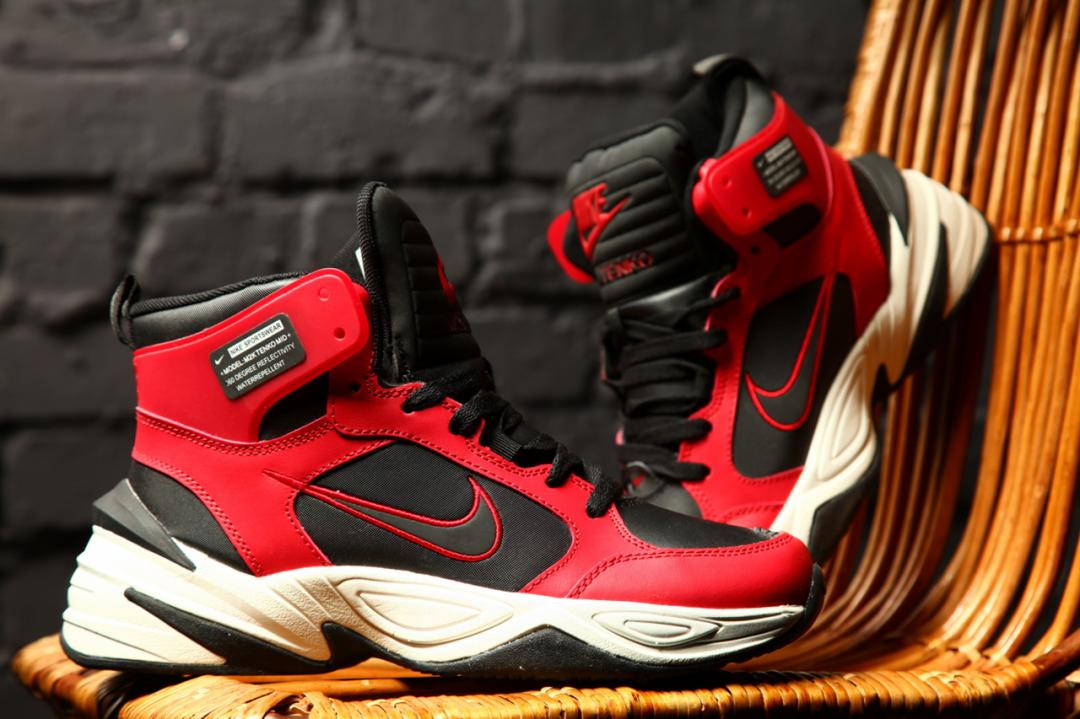 Nike M2K High Red Black White