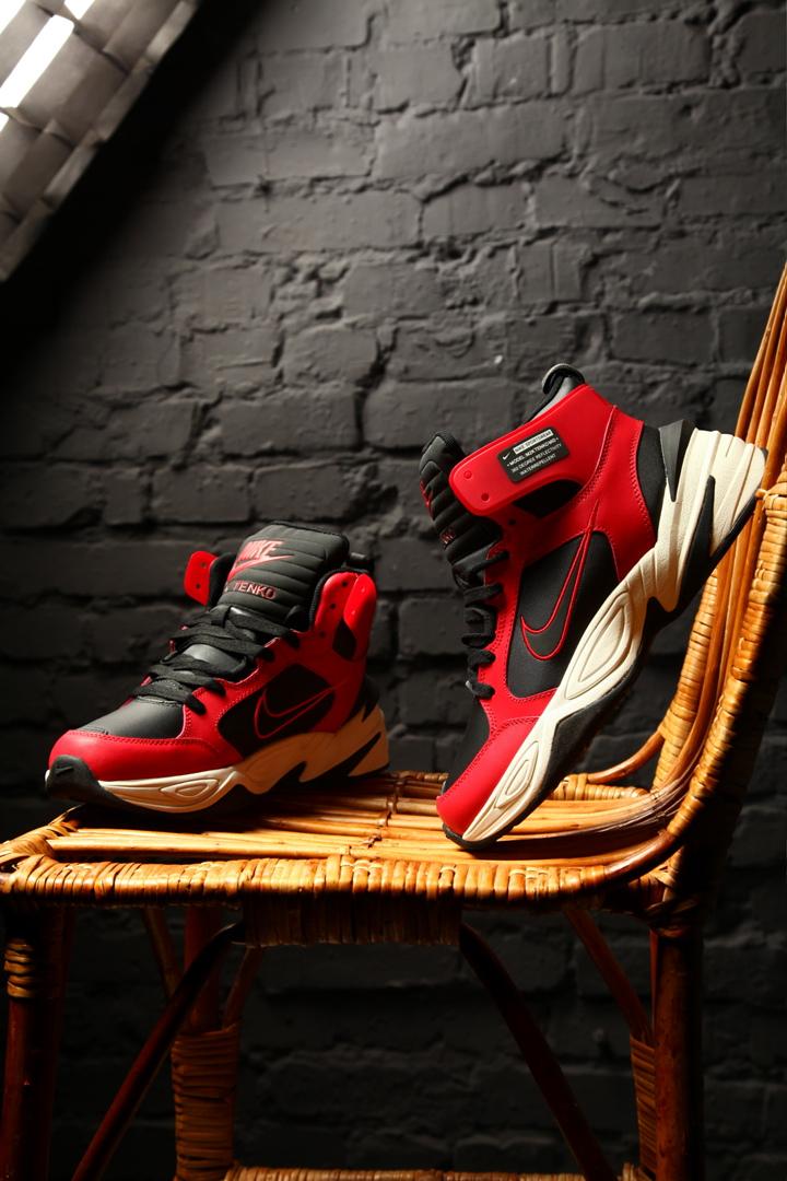 Nike M2K High Red Black White