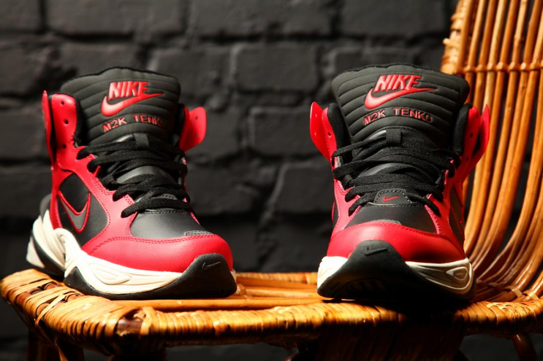 Nike M2K High Red Black White