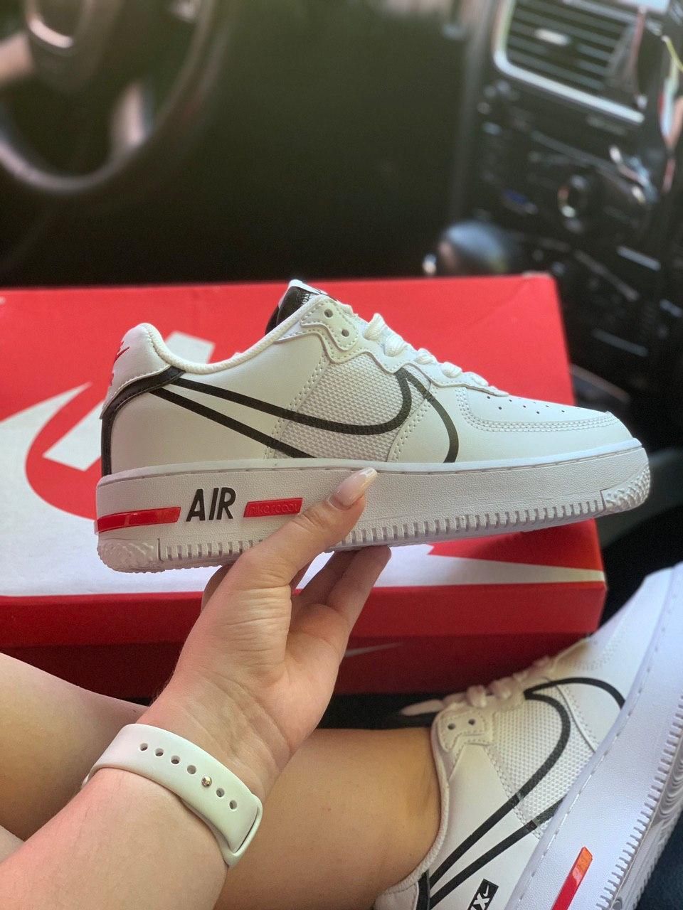 Nike Air Force 1 React White Black