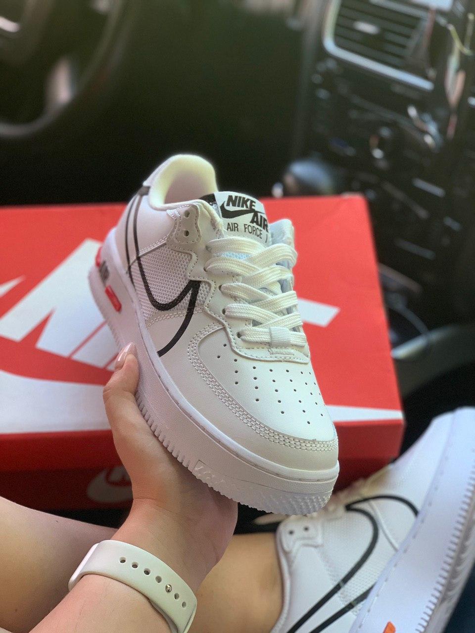 Nike Air Force 1 React White Black