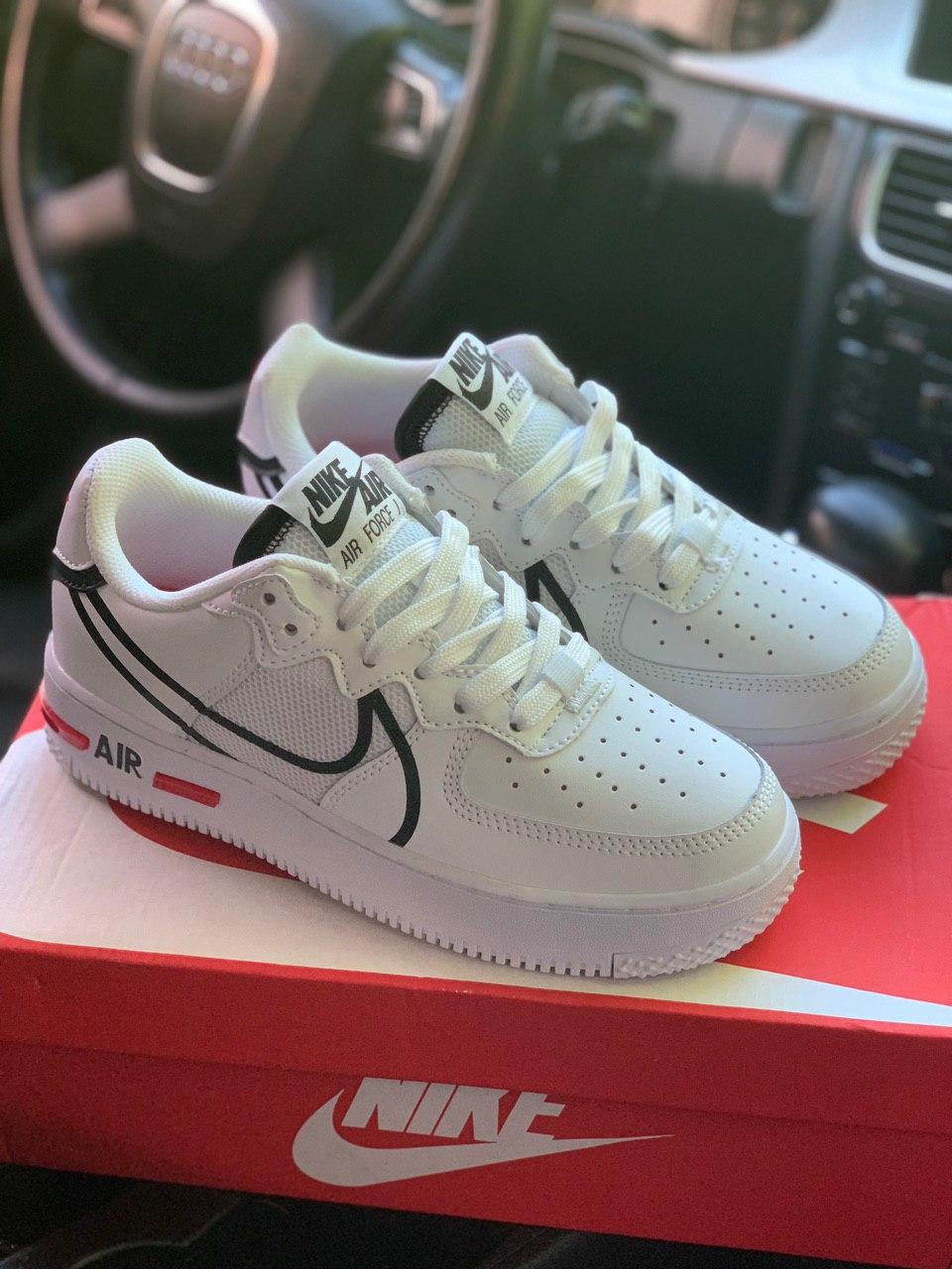 Nike Air Force 1 React White Black