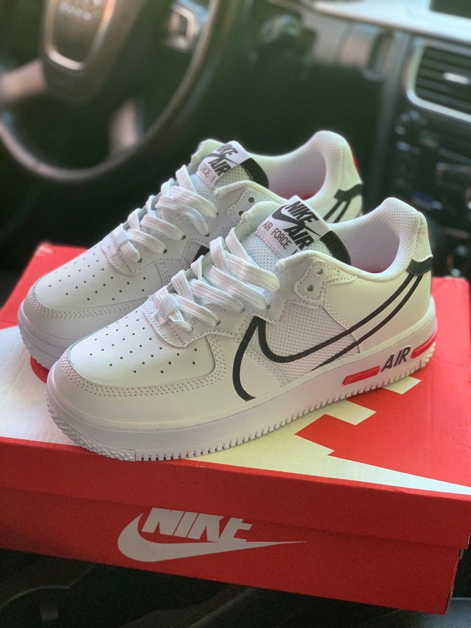 Nike Air Force 1 React White Black