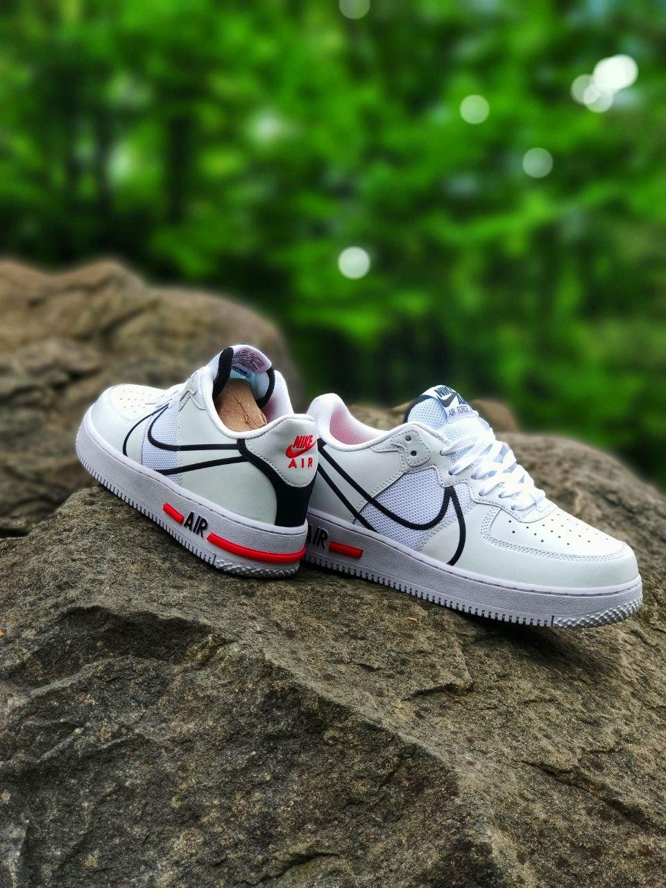 Nike Air Force 1 React White Black