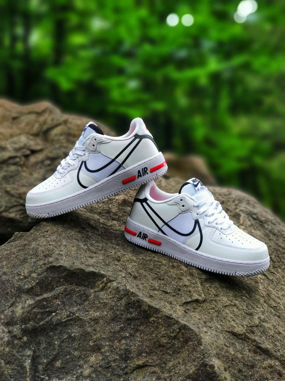 Nike Air Force 1 React White Black