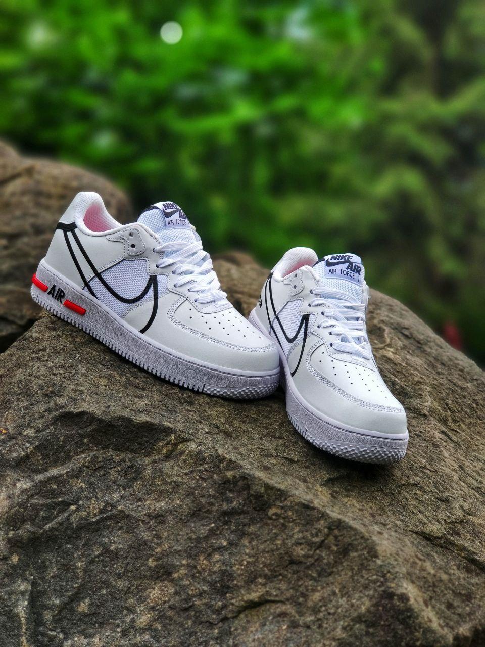 Nike Air Force 1 React White Black