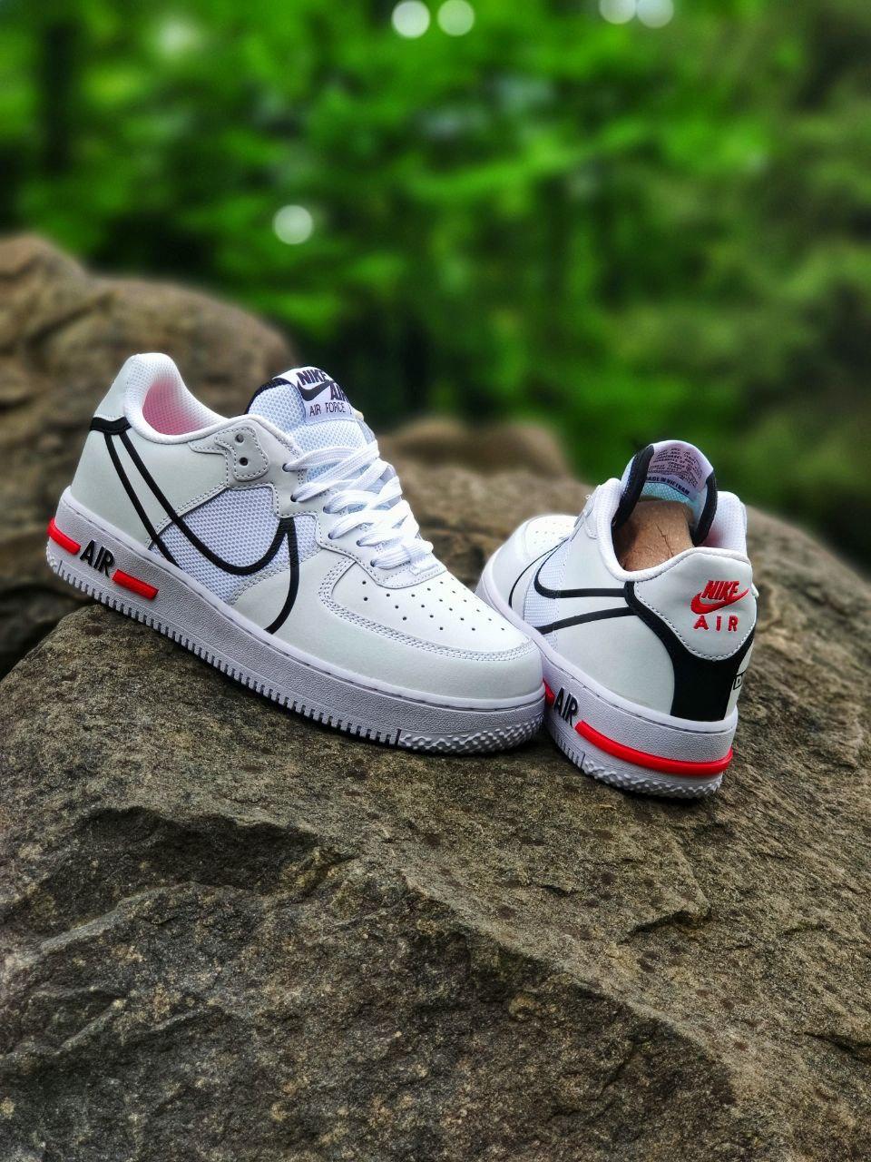 Nike Air Force 1 React White Black