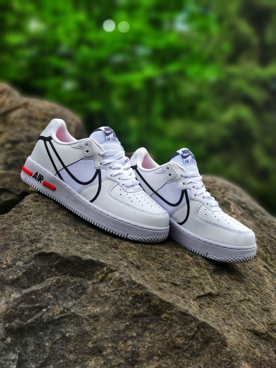 Nike Air Force 1 React White Black