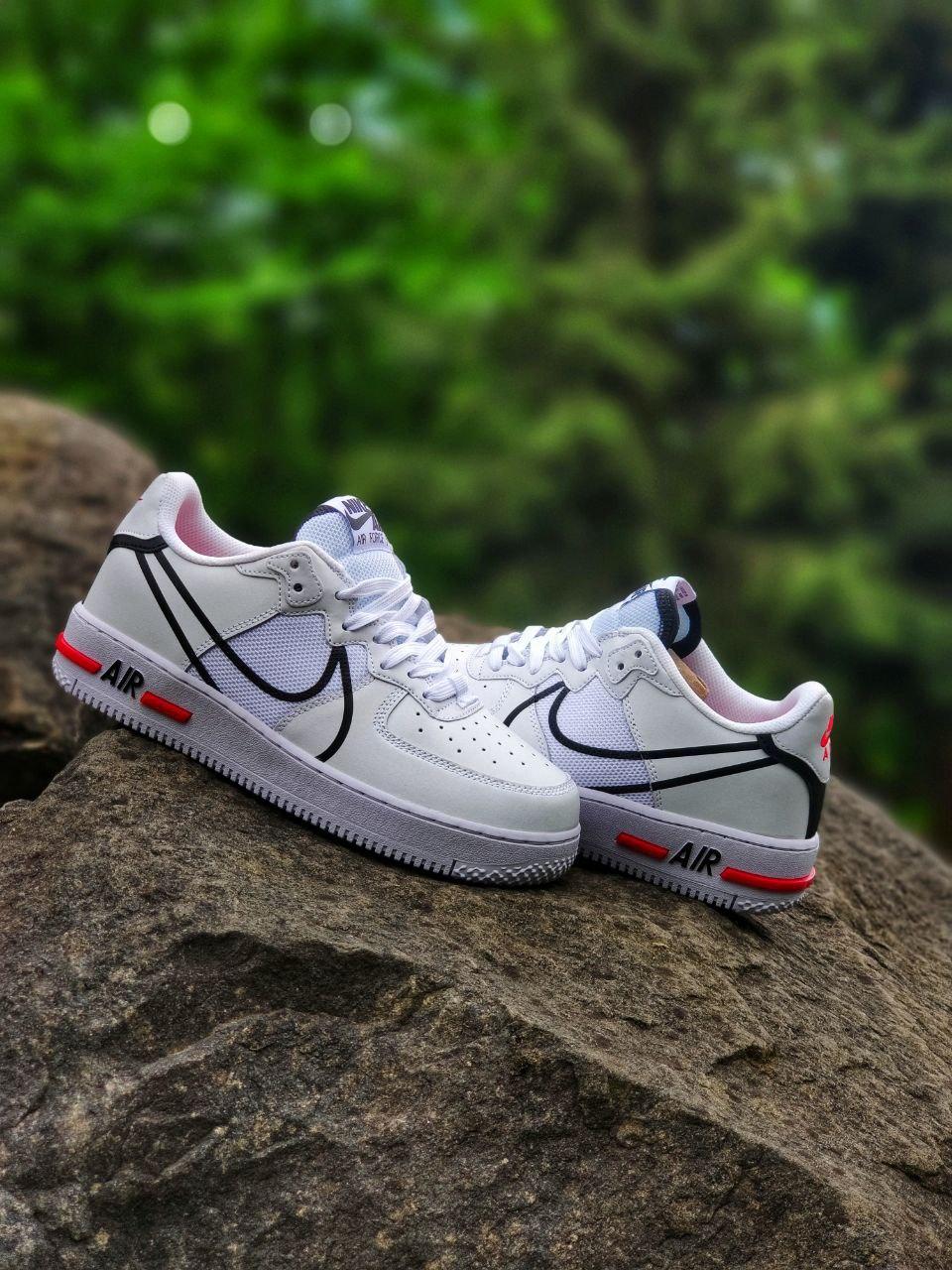 Nike Air Force 1 React White Black