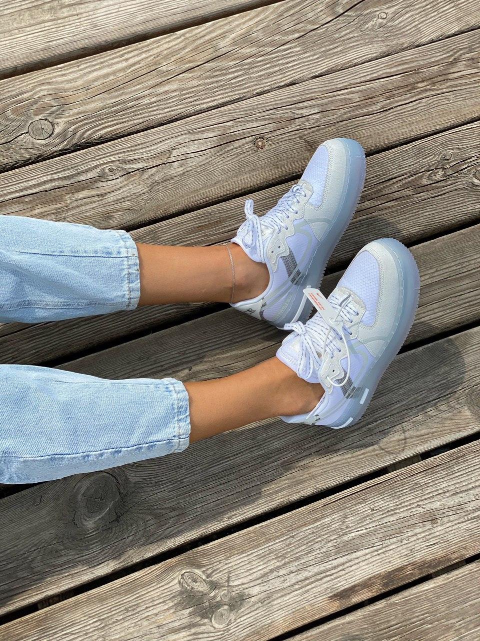 Nike Air Force 1 White Blue 2