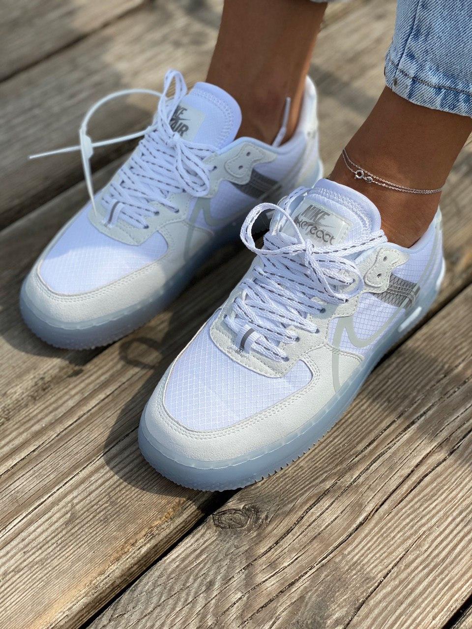 Nike Air Force 1 White Blue 2