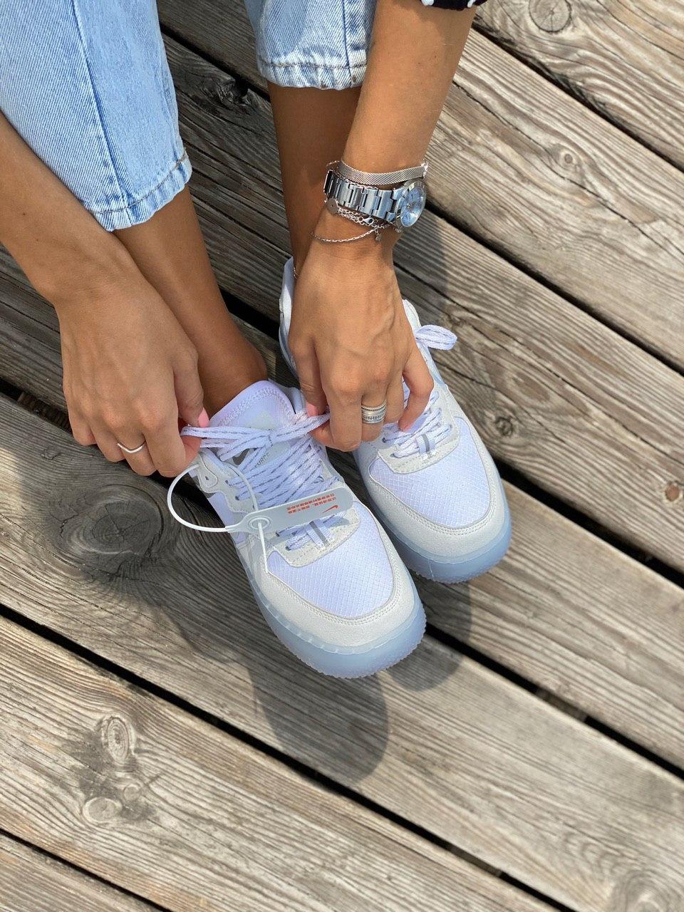 Nike Air Force 1 White Blue 2