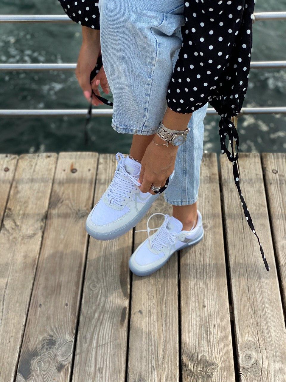 Nike Air Force 1 White Blue 2