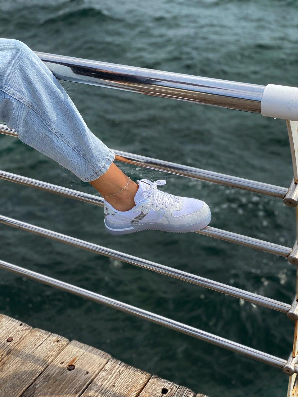 Nike Air Force 1 White Blue 2