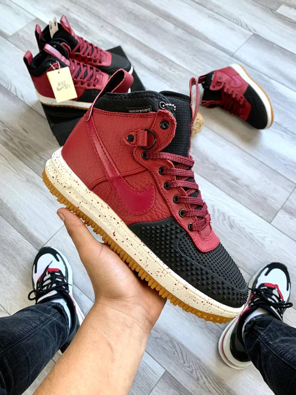 Nike Lunar Force 1 Duckboot Bordo Black White