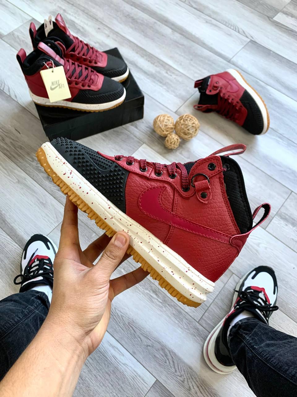 Nike Lunar Force 1 Duckboot Bordo Black White