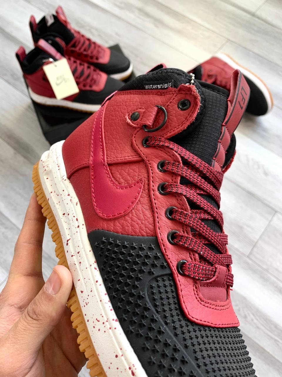 Nike Lunar Force 1 Duckboot Bordo Black White