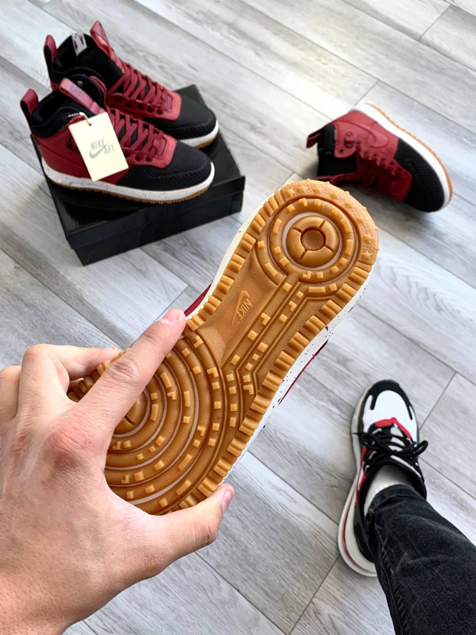 Nike Lunar Force 1 Duckboot Bordo Black White