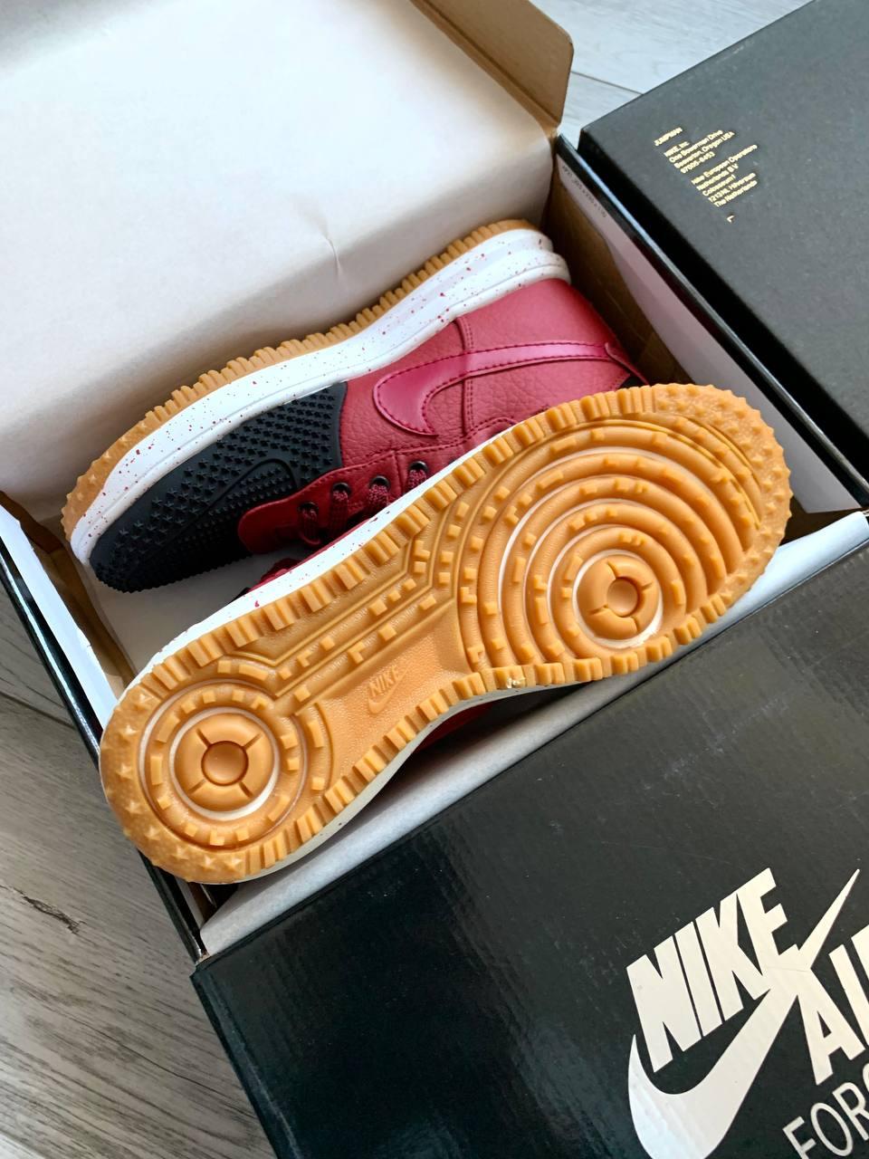 Nike Lunar Force 1 Duckboot Bordo Black White