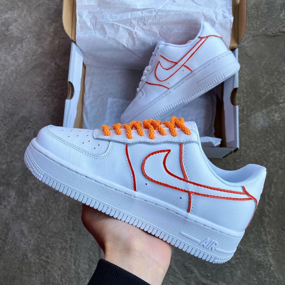 Nike Air Force 1 Low White Orange Reflective