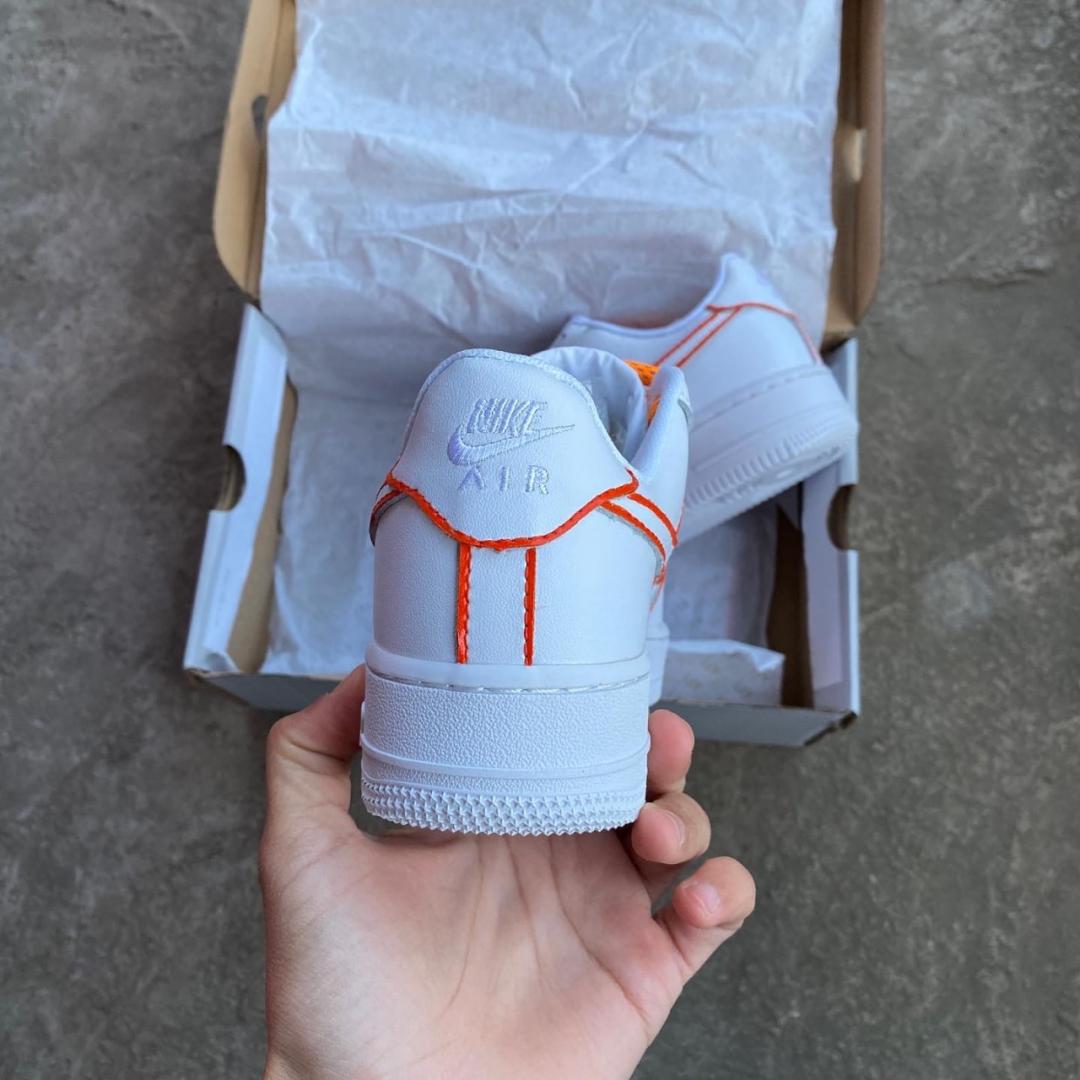 Nike Air Force 1 Low White Orange Reflective