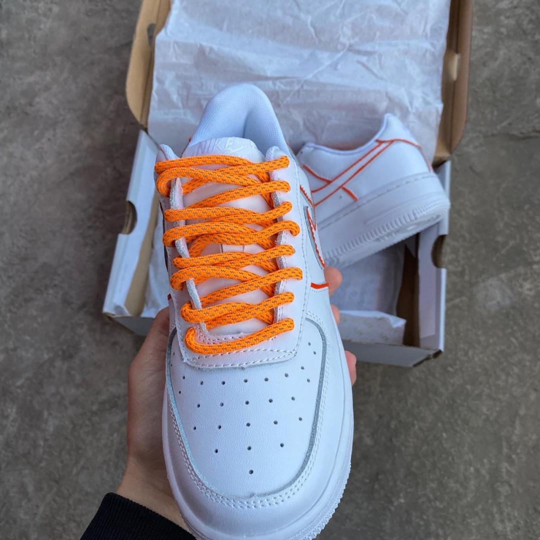 Nike Air Force 1 Low White Orange Reflective
