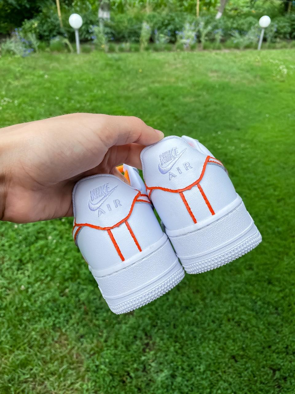 Nike Air Force 1 Low White Orange Reflective