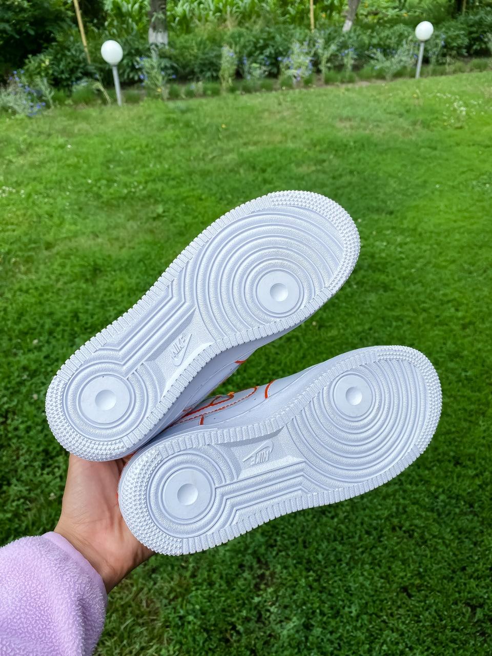 Nike Air Force 1 Low White Orange Reflective