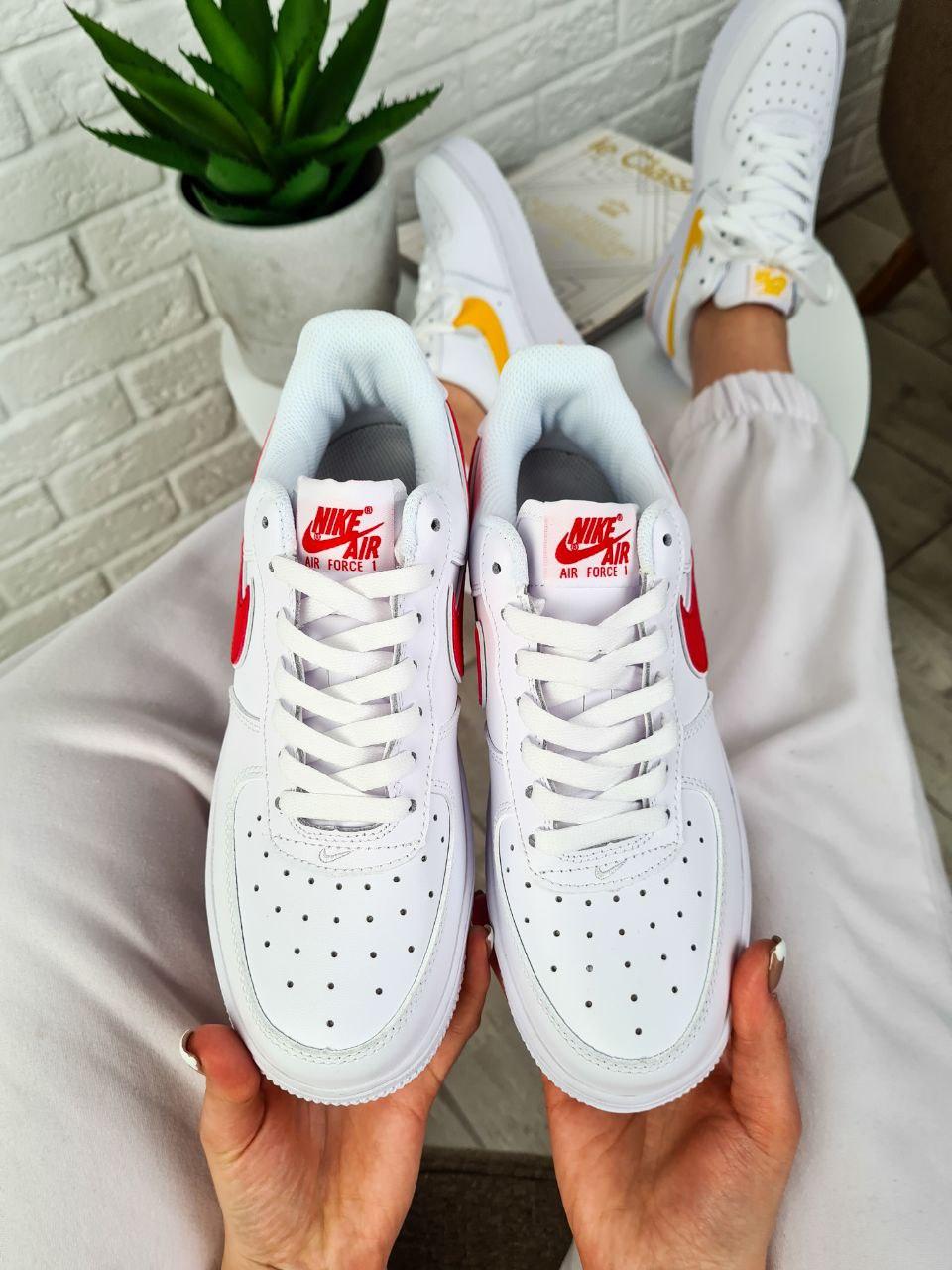 Nike Air Force 1 White Red 4