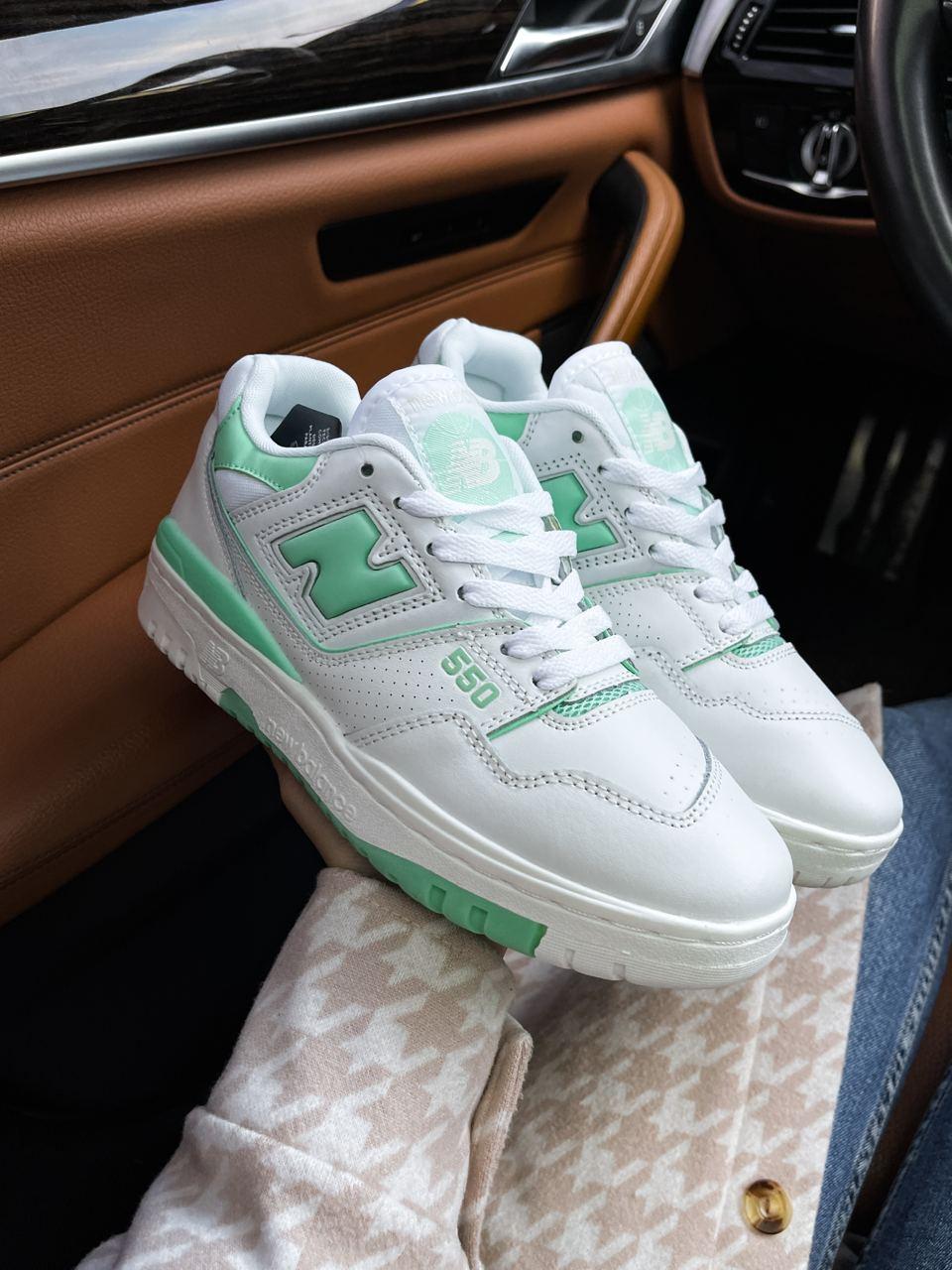New Balance 550 Green White