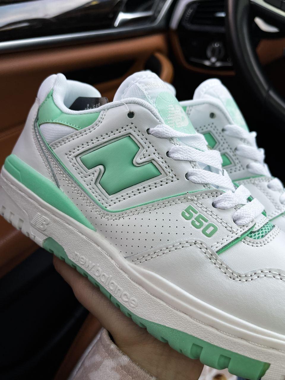New Balance 550 Green White