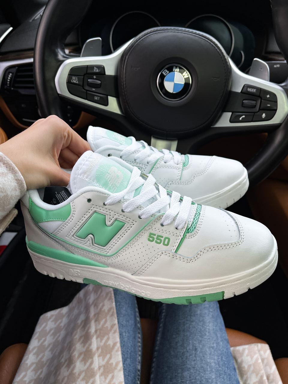 New Balance 550 Green White